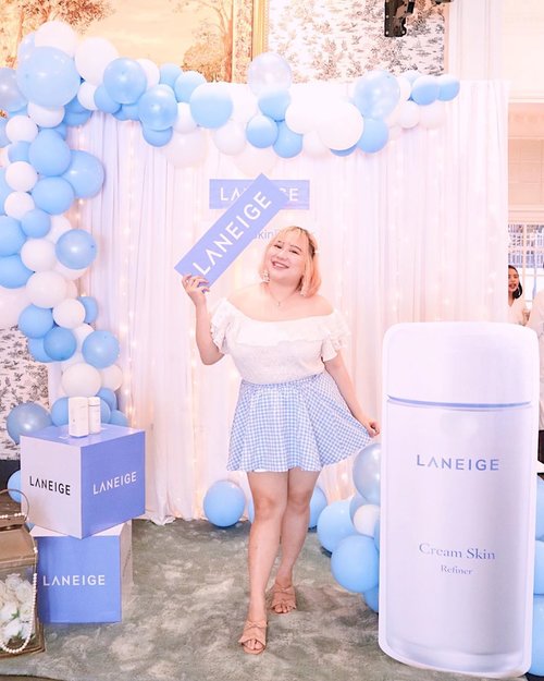 Welcoming Cream Skin Refiner the newest product from @laneigeid family💞Combining a cream & toner into one product is perfect for a lazy girl like me! With White Lead Tea Water for your Skin Barrier. Its moisturized and protect in the same time! 🥰🥰Get this only at @lazada_id 🍃.#BodyPlusIcel#BajuHaramIcel @clozetteid  #ClozetteIDxLaneige #LaneigeIndonesia #CreamSkinRefiner#ClozetteID
