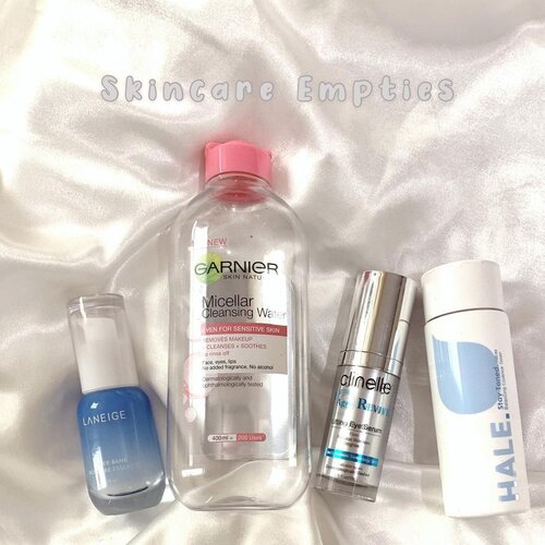 Skincare empties yang niat ga niat buatnya cek✅

Jadi emang niatnya mau bikin yg cakep rapi gitu, trs jdnya beda-beda malah mager🙄 yaudah lah ya. Konsepnya begini pokoknya.

Sebenarnya skincare di atas ga baru habis banget sih, udh dari bulan lalu kayaknya. Tapi baru niat buat skrg😉🙏🏻

Review singkat, rate, product overview di swipe aja ya🤗

Btw kalo mau beli HALE di websitenya jgn lupa pke kode AULIA biar dpt diskon 10%

Kalau mau belanja di Sociolla jga bisa pake kode SBN04C1B4 biar dpt 25k off utk new user 😉

#clozetteid #makeup #skincare #skincareempties