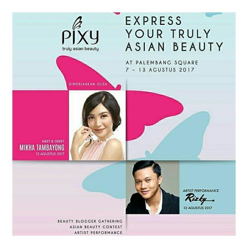 Haiii Beaugger!!
•
Beauty Blogger Gathering Palembang with @pixycosmetics tinggal menghitung hari lagi nih..
Untuk para member @palembangbeautyblogger yang mendapatkan undangan jangan lupaa yah untuk datang pada tanggal 12 Agustus 2017 jam 12.00 di @palembangsquaremall...
Ditunggu kehadirannya 😗😗
•
Dan SEE YOU 😍😍
•
•
#PlgBeautyBlogger #PalembangBeautyBlogger #BeautyBloggerPalembang #eventbeauty #gatheringpixy #PBBXPIXY #Clozetteid