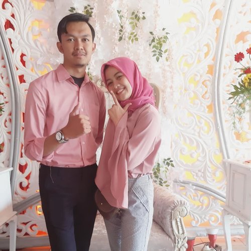 Me and my brother, pink couple 😂💕 #sayangdibuang #ClozetteID