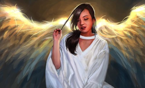 “And now i have wings...”Beautifull digital painting by kokoh @stunriver