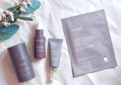 [Review] Avoskin Miraculous Acne Solution Series 