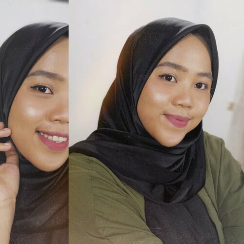 Makeup favorite aku sekarang-sekarang ini yang penting bikin glowing bersinar terang yang mentereng. Detailnya:Base: @clinelleid WhitenUp EE Cream shade NaturalAlis: eyebrow pencil in brown @riveracosmetics + maskara alis @mybeautypedia.id Eye: warna cokelat apapun cuma di sini pake blush on @mybeautypedia.id shade bronze + di tengahnya pake @altheakorea spotlight eye glitter (yoi w suka pake glitter tiap hari)Blush: @mybeautypedia.id blush shade bronzeEyeliner : @makeoverid hyperblack superstayHighlighter: paling sering ganti2 nih, di foto lagi pake @makeoveridLip: kalo lagi males pake liptintnyq @altheakorea, di foto pake lipcream @makeoverid campur liptint etude.#clozetteid #beautiesquad #makeup #altheakorea #altheaangels #altheamakeup #bandungbeautyblogger