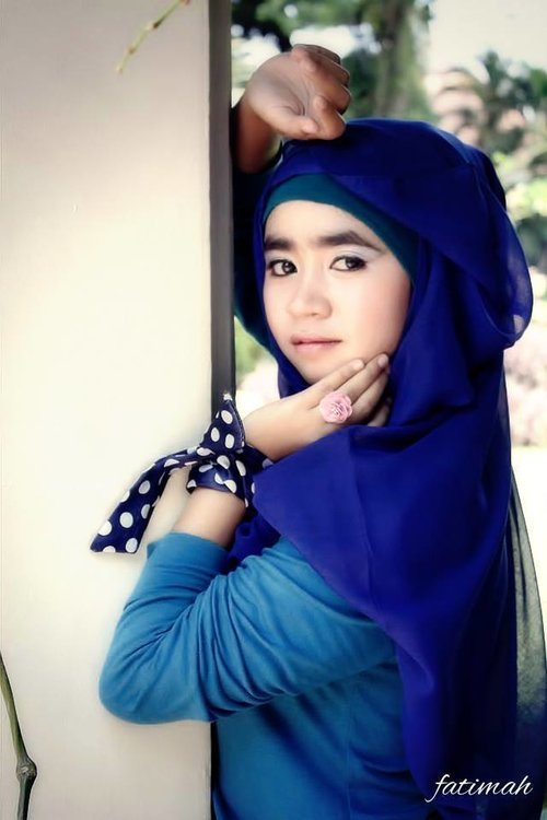 my simple style hijab in blue  #AcerLiquidJade