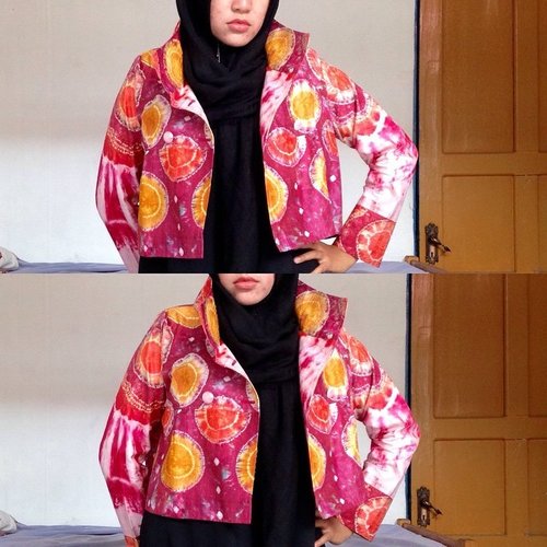 Simple coat by #dianpelangi #ootd #pink #outfitoftheday #hijabers #hijabfashion #wiwt #whatiworetoday #ClozetteID edited with #Moldiv