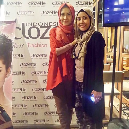 Finally with the famous and inspiring hijabers @luluelhasbu at clozetteRs meet up 
#HOTDHijabClass #ClozetteID #LuluElHasbu #hijabers