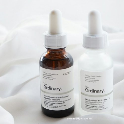 I have been doing the patch testing these the ordinary for 3 days. And hope it will give the extraordinary result to my skin 😚😚😚 .
.
.
#mykittybeauty #clozetteid #deciem #theordinaryskincare #femaleblogger #femaledaily #skincare #skincareroutine #theordinaryniacinamide #theordinaryrosehipoil  #theordinaryskincare