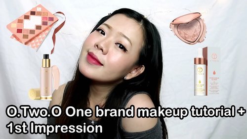 O.Two.o one brand makeup tutorial + First Impression - YouTube