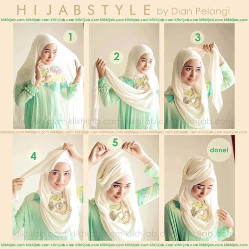 Tutorial hijab casual ala Dian Pelangi