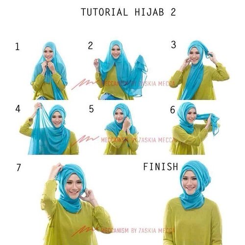 Hijab Tutorial 2 by Zaskia Adya Mecca #HijabTutorial