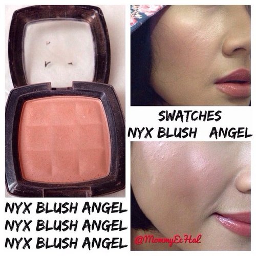  NYX Blush Angel #swatches #blush #nyxcosmetics #makeupjungkie #clozetteid #femaledaily