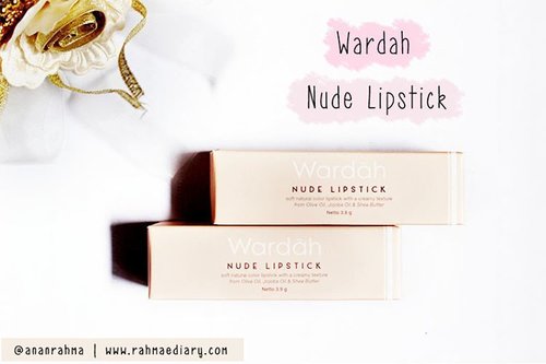 warna kemasanya lucu kan? yups ini @wardahbeauty nude lipstick! silahkan baca reviewnya di sini http://www.rahmaediary.com/2016/09/wardah-nude-lipstick-03-04.html #clozetteID #lipstick #nudelipstick #wardah #lipstickwardah
