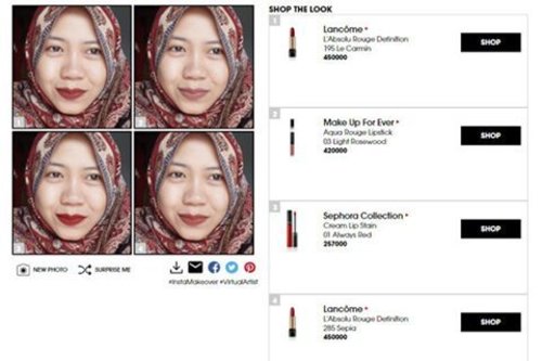 Baru aja nge-swatch lipstick2 kece di @sephoraidn Virtual Artist. Berasa pakai lipsticknya langsung! seru! yuk intip, warna apa yang jadi pilihan saya? intip di post ini http://www.rahmaediary.com/2016/10/swatch-dengan-shepora-virtual-artist.html #SephoraVirtualArtist #SephoraIndonesia #clozetteID #makeup #lipstickjunkie #MUFE #Lancome #Sephoracollection