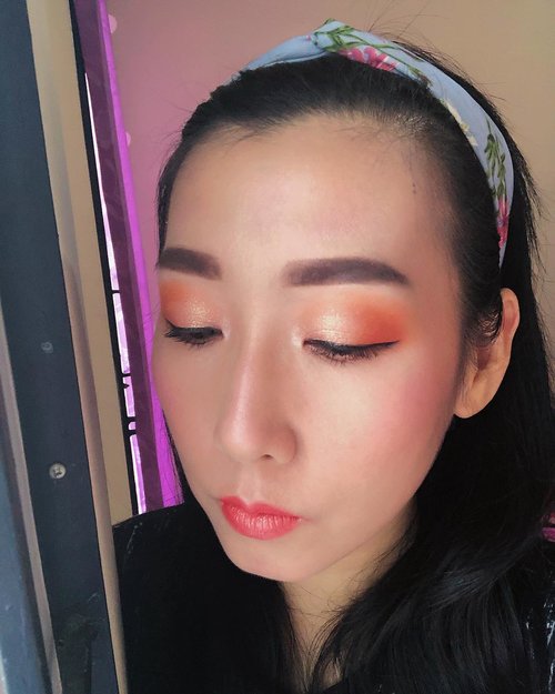 #orangemakeup #makeuplook #beginnermakeup #makeupbeginner #bunnyneedsmakeup #beautyentusiast #makeuplook #clozetteid @clozetteid