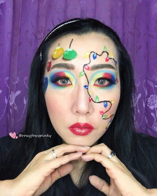 #LatePostwaktu itu bikin look ini pas sebelum christmas tapi lupa di post..So enjoy 😍😍Inspired by Google and Pinterest.Eyeshadow & Lip@nyxcosmetics_indonesia Jumbo Pencil “Milk”@beautyglazed “Color Studio & Neptune” @nyxcosmetics_indonesia “Waiting for Tonight”.Lipgloss @bourjois_id Glitter - China Brand.Face painting @imagiccosmeticsEyeliner @kissme_krSoflens @japansoftlens “Neoluna Grey”.Complexion @drjart_id @revlonid @silkygirl_idEyebrow @lakmemakeup @mizzucosmetics .Brush @jacquelle_official @aerisbeaute .#christmasmakeup #eyemakeupinspiration  #eyelook #wakeupandmakeup #beautybloggerindonesia #clozetteid @clozetteid