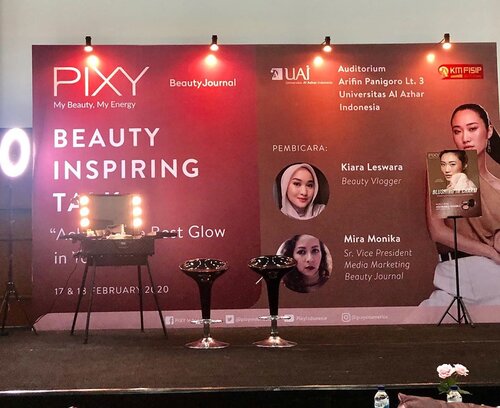 Thanks @beautyjournal & @pixycosmetics udah adain acara “Beauty Inspiring Talk” dengan tema “Achieve the Best Glow in Your Life” .Dengan pembicara seorang Beauty Blogger @kiaraleswara & Sr. Vice President Media Markering Beauty Journal @mira_monika .Acaranya dibuka dengan kata sambutan dari wakil dari @universitasalazharindonesia dan langsung dimulai dengan Sharing dari pembicara...Acara seru dan inspirasi sekali.Thanks u for having me ❤️ #PixyBeautyInspiringTalk#PixyBeautyJournal#BeautyJournal#PixyCosmetics#IamAGlowGetter#pixymakeitglow...@clozetteid #clozetteid