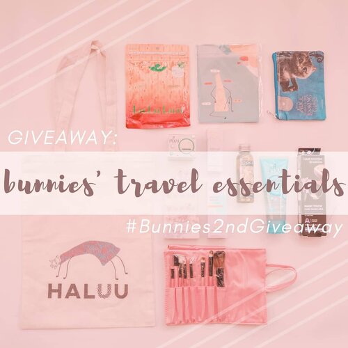 • GIVEAWAY TIME •We are back with another giveaway! Besok, @mgirl83 dan @deuxcarls bakal travelling ke Thailand nih 🇹🇭 Kayaknya nggak asing lagi deh kalau travelling itu merupakan hobi kita. Nah, kali ini kita mau GIVEAWAY our travelling essentials, alias perlengkapan perang kita untuk travelling cantik 💄✨ .✈️Hadiahnya:• @haluuworld Tote Bag• @haluuworld Notes• @eminacosmetics Cat Pouch• @face2face Mini Brush Set• Shobi Deco Nails• @purbasarimakeupid Metallic Lipstick• @pixycosmetic Facial Wash• @pixycosmetic Day Cream• @wardahbeauty Moisturizer• @ovalebeautyid Olive Body Oil• @watsonindo Hair Mascara• Limited Edition @lululun 7-day Mask .✈️Rules-nya gampang banget:1. Follow @deuxcarls, @mgirl83, dan @stingybunny (obviously, and don't unfollow after the giveaway or Imma block ya!)2. Repost foto ini, cerita di caption dong kenapa kalian butuh Travel Essentials dari kita ini! Jangan lupa pakai hestek #Bunnies2ndGiveaway dan tag 3 akun diatas.3. Komen 🇹🇭 di post ini kalo sudah selesai semua step diatas yaa!!.✈️** Post yang dihitung adalah post di AKUN PERSONAL (not online shop/giveaway account/etc) dan JANGAN DIPRIVATE!! Giveaway ini berlangsung sampai 18 Juli 2019, 00:00 WIB. Pengumuman pemenang bakal melalui IG Story kita tanggal 20 Juli 2019 ✨🎉.✈️#giveaway #giveawayindonesia #giveawayid #bagibagihadiah #hadiahgratis #makeupgratis #giveaways #clozetteid #infogiveaway #sbybeautyblogger #bloggerceria #beautynesiamember #blogger #bbloggerid #beautybloggerindonesia #beautybloggerid #influencer #beautyinfluencer #makeup #beauty #freeproducts #fashion #surabayabeautyblogger #travelessential #bloggerperempuan #produkgratis #gratisan