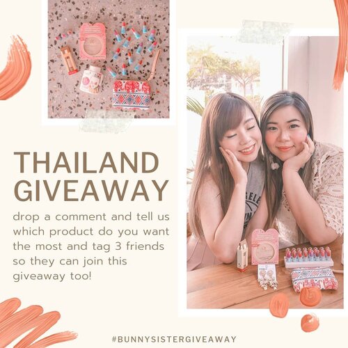 🎁 GIVEAWAY TIME 🎁Kali ini giveaway ku dan @mgirl83 lumayan special lho karena hadiahnya kami beli khusus untuk kalian waktu jalan-jalan ke Thailand kemaren! Makanya doakan kami makin banyak rejeki biar sering jalan-jalan n bawain hadiah buat kalian ya hahaha!As usual, out rules are simple :1. Follow me (obviously,  and don't unfollow after the giveaway or imma block ya!) @mgirl83 @stingybunny2. Like dan komen di foto ini, kasih tau kami produk mana yang paling kalian pengenin dan tag 3 temanmu untuk ikutan giveaway ini.3. You can only enter using your personal account (not online shop/giveaway account/etc) and make sure it's not locked.4. ‎Giveaway is open until October 10th midnight (only for Indonesian resident or at least who owns Indonesian address). Good luckkk! ..#Bunnies4thGiveaway #giveaway #giveawayindonesia  #giveawayid #bagibagihadiah #hadiahgratis #makeupgratis #giveaways #clozetteid #aksesorisgratis  #infogiveaway #sbybeautyblogger #bloggerceria #beautynesiamember #blogger #bblogger #bbloggerid #beautybloggerindonesia #beautybloggerid #influencer #beautyinfluencer #makeup #beauty #freeproducts #fashion #bloggerperempuan #produkgratis #gratisan