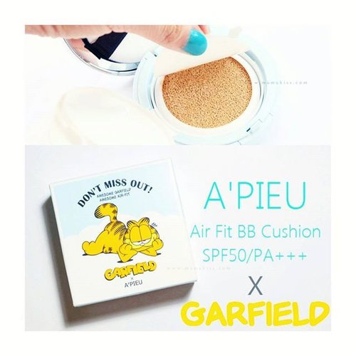 BLOGGED // A'PIEU x Garfield Air Fit Cushion SPF50/PA+++ Thia is the cushion that I used in my last FOTD and yes, I can safely say now that it's my current favorite cushion!

Full review link is on bio 🔝🔝🔝 *BEWARE*
Reading it may lead you to purchase one! ヽ(*´∀｀)ノ

#blogged #instablog #beautybloggerID #beautyblogger #indonesianblogger #indonesiabeautyblogger #ibb #apieu #review #makeupreview #cushion #favorite #makeupjunkie #makeupblogger #instabeauty #instamakeup #igblog #instablogger #fdbeauty #clozetteco #clozetteid # garfield #limitededition