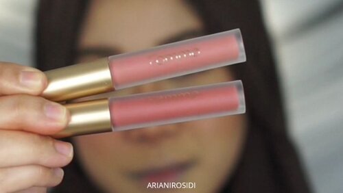 Favorite Ombre Lip minggu ini: @femme_cosmetic Bloomin' Peach + Marsha.Semingguan ini pakai kombinasi ini terus sehari-hari. Suka banget! 😆.Aku punya produk-produk @femme_cosmetic , dari lip cream, blush on stick, dan highlighter stick. Nanti aku review di Youtube channel aku ya. #clozetteid #femmecosmetic