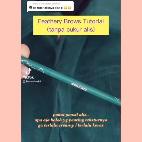 Bikin feathery brows di alis yang ga dicukur check.. #clozetteid #tutorialfeatherybrows #featherybrows