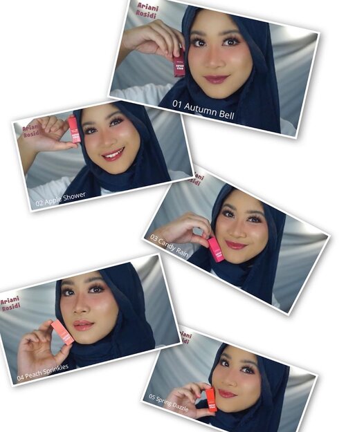 Aku belum sempet ngedit video buat di IGnyaa.. hahah..Ini @eminacosmetics Glossy Stain.. bibir aku pinggirannya gelap, buat temen-temen yang punya masalah yang sama kaya aku, boleh klik link di bio aku, udah aku review di YouTube.Aku paling suka shade no 4.. kalo kamu?😘#clozetteid #eminaglossystain