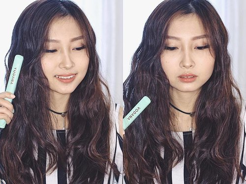 [NEW VIDEO ALERT!] Mermaid Waves Tutorial Using Flat Iron 🐥 Here I'm using @vodana Pocket Mini Flat Iron in Mint Choco that I got from @charis_official 🐳You can also buy it on hicharis.net/devolyp to get special discount and free gift! ✨_Anyway, in this fasting month, I'm going to upload a new video everyday on my YT channel at 5pm! #devngabuburit 🌈 Happy Fasting 😊_#clozetteid #chariscelebedition #charisvodana #charisceleb #vodana #lykeambassador #marshmallowiron