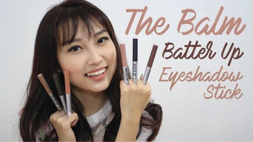 The Balm Batter Up Eyeshadow Stick (Swatch & Review) - YouTube