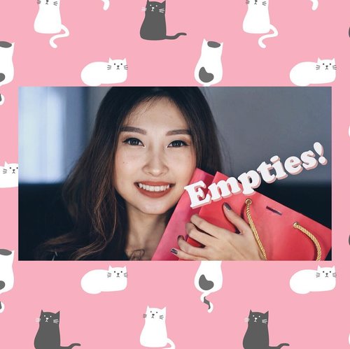 Have you watched my latest video? It's about my empties makeup and skincare products which I ate up for years 🥣 the link is provided on bio, girls! 😚#clozetteid #indobeautygram #indobeautyvlogger