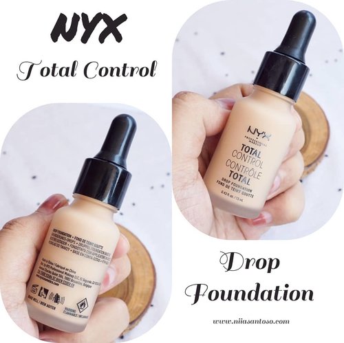 🍃Have you guys read my review about this foundation on my blog? If you haven't read it yet feel free to go to www.niiasantoso.com to read my opinion and experience using this @nyxcosmetics_indonesia Total Control Drop Foundation--Shade: Medium Olive / Mat Moyen--#clozetteid #nyxtotalcontroldropfoundation #beautiesquad #beautybloggerindonesia #beautygoersid #bloggersunitedau