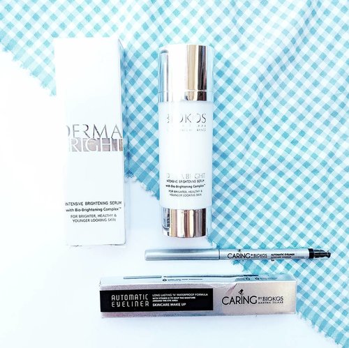 New on the blog: full review @biokos_mt Derma Bright Serum & @caringbybiokos_mt Automatic Eyeliner. Click direct link on my bio💙#clozetteid #chensreview