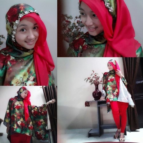 Colorful blouse made by Yasmin Wiwid |
Inspired of Flower Garden