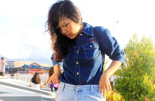 Matching your denim with another denim to look more awesome #fashion #style #tips #ootd #outfit #cotw #denimeveryday
