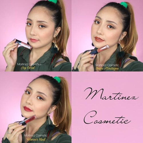 @martinezcosmeticofficial Matte Fix Lip Cream 💕.PREVIOUS POST➡➡➡Untuk video review & swatchesnya ya ...😘..Mana warna favorite kamu??😍😁..  #martinezcosmeticofficial #thecelebritymakeup #martinezcosmeticvideoreviewcompetition#fdbeauty  #clozetteid  #ivgbeauty #makeupclips  #tampilcantik  #makeuptips #indobeautygram  #indovidgram #makeupvideo #lagirlindonesia #bvloggerid #kbbvfeatured #beautybloggerindonesia #muablora  #ragamkecantikan #koreanmakeup #lipswatches