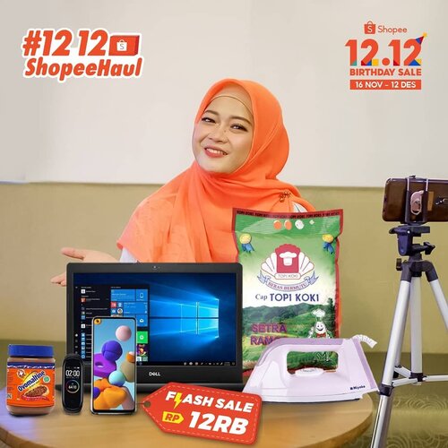 Saatnya belanja cyeeeek ✅⠀⠀Seneng banget nih guys, hari ini aku bisa "check out" byk belanjaan di @shopee_id krn lagi ada byk promo di Shopee 12.12 Birthday Sale. ⠀⠀Ada beragam barang keren & harganya cuman 12RB aja woiiii, mulai dari Setrika Miyako, Samsung phone, Laptop, Smart band, TV LG dll. 😍⠀⠀Nantikan juga, tgl 12 Desember nanti bakalan ada promo besar-besaran seperti, Gratis Ongkir RP0 hingga 120RB, Cashback 100% S/D 1.2JT, iPhone 12RB, & masih banyak lagi! 👍⠀⠀Yuk, cari tau & nikmati promo puncak menarik lainnya, terus belanja sebanyak-banyaknya pakai link aku ini yah >> https://bit.ly/Shopee1212akunovitania atau gampangnya CLICK LINK ON MY BIO 😁🧡 ⠀⠀Selain itu, Shopee jg ada giveaway berhadiah Samsung S20 & iPhone 11, caranya gampang banget: ⠀⠀1. Follow instagram @shopee_id dan @akunovitania⠀2. Like postingan ini⠀3. Comment sebanyak-banyaknya hadiah pilihan kamu! ⠀⠀⠀Tunggu apalagi, ikutan giveawaynya & belanja sebanyak-banyaknyaaaa! 🤗⠀#Shopee1212BirthdaySaleID #1212ShopeeHaul