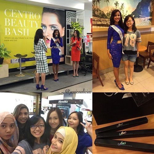 Earlier today, at Centro Department store 😊 Launching eyeliner micromatic pencil by Moors Professional Make-up by Mustika Ratu! 
And talkshow with Puteri Indonesia Pariwisata 2015, Gresya Amanda ❤️ #indonesianbeautyblogger #beautybloggerid #moors #mustikaratu #ibg #ClozetteID #centrobeautybash
