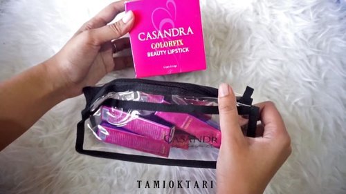 [#UNBOXINGTAMI] 17 shades lipstick dari @casandracosmetic 💕 Review lengkapnya bakalan nyusul yaaa~.@beautygoers @casandracosmetic.#BeautygoersID #BeautygoersxCasandra #CasandraCosmetic #clozetteid