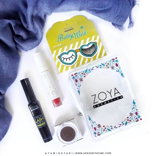 4 produk dari @zoyacosmetics yang aku pakai di makeup look yang ada di postingan sebelumnya 💕 Untuk mini reviewnya juga udah aku tulis ya. Jangan lupa di cek 😋👍 Thankyouuu💋.@beautygoers @zoyacosmetics.#BeforeAfterwithZocos #BeautygoersxZoya #BeautygoersID #ZoyaCosmetics #Zocos #clozetteid