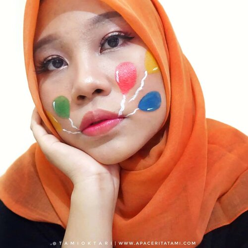 Untuk #MakeupLookbyTami kali ini udah pernah aku share beberapa bulan lalu ya #BirthdayMakeup. Tapi belum aku share produk apa aja yang digunakan😋✌.Products i used 👇🎈@catrice.cosmetics HD Liquid Foundation shade 040 Warm Beige🎈@marckscosmeticind Bedak Tabur shade Natural🎈@ltpro_official Shade & Tint Kit 02🎈@zoyacosmetics Blush On shade Sephia🎈@mobcosmetic Pro Brow Sculptor shade Wood🎈@riveracosmetics Eyebrow Pencil shade Brown🎈@beautycreations.cosmetics Eyeshadow Palette Irresistible🎈Eyeliner lupa pakai merk apa 🤣🙏🎈@meisabulumata Betrice🎈@pac_mt Satin Lipcream shade Misty Chocolate🎈@dissy.id Lipcream shade Sherly🎈@justmiss_id Lipgloss shaee Sandstone🎈@viva.cosmetics Body Painting Red, Yellow, Green, Blue & White.#Beautiesquad #BeautygoersID #kbbvfeatured #RangerRatjun #BeautyRangerID #beautybloggerindonesia #pkubeautyblogger #indobeautysquad #bloggerceria #JBBFeatured #beautysecretsquad #indonesiabeautyblogger #HijabersBeautyBVlogger #bloggirlsid #setterspace #bloggerperempuan #bloggermafia #clozetteid