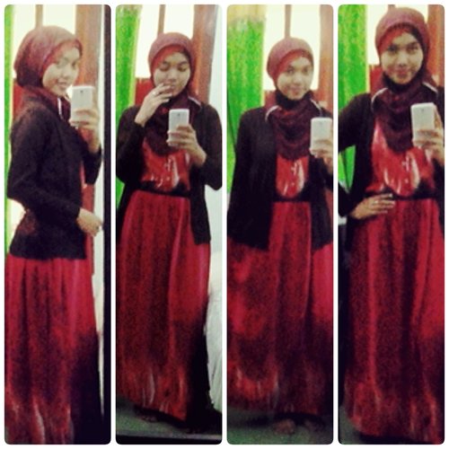 selfie with my red hijab #AcerLiquidJade