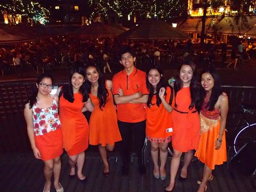 orange party! #orange #ootd #bff #clozetteid #denhaag