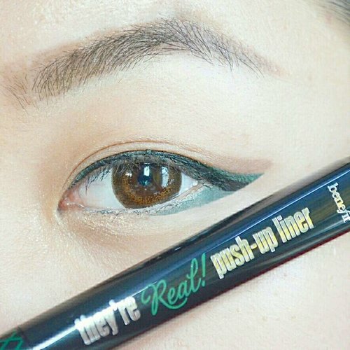 #Benefit #BeyondRealID They're Real! Push Up Liner in Beyond Green! #clozetteID #EOTD