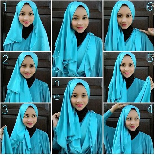 One shoulder hijab tutorial