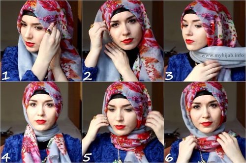bright n bold hijab tutorials