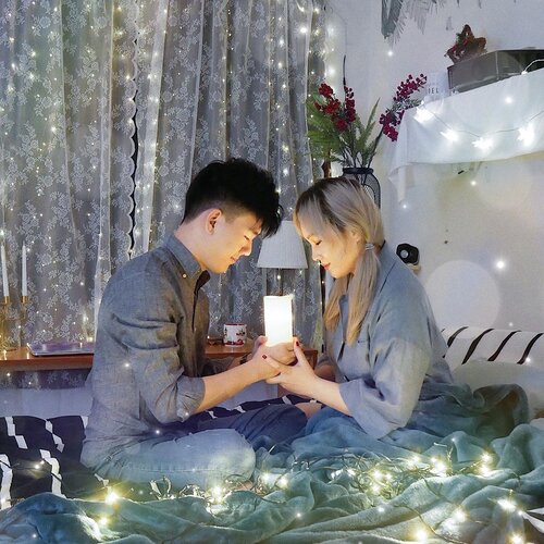 Silent night, Holy night⭐️All is calm, All is bright.We are decorating with Led light bulbs for shining and glowing overall room 💡💜Happy Christmas Eve guys👼-#sohancouple#sohaninteriorstyling #christmaseve