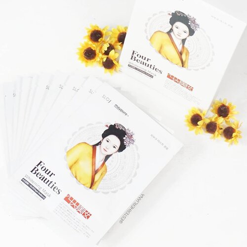 Super recommended mask sheet from @charis_official 💛💛💛 Full feview check my latest post (www.esterherliana.com)If you want to buy click this link : #charisceleb #fourbeauties #masksheet #clozetteid Have a nice day..