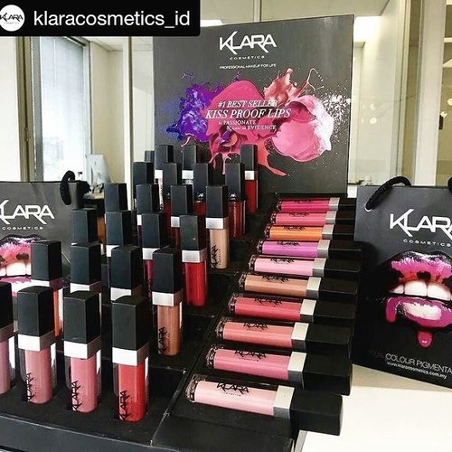 My fav lip matte!! Lets join their giveaway gengss, wish me luck.. I want it so much!! 🙏🙋 #Repost @klaracosmetics_id with @repostapp
・・・
Repost from @klarasabotkoski ✨⭐️❤️ MASSIVE GIVEAWAY ❤️⭐️✨
To win ALL of this Liquid Matte Lipstick "Kiss Proof Lips all you need to do is:
➖ Follow me on Instagram @klarasabotkoski ➖ Follow our Instagram @klaracosmetics ( if you win i will DM you)
➖Tag 3 friends in the comments of this photo
➖Repost this pic to your page
.

The giveaway is open worldwide, you can enter once a day (spam accounts will be ignored), and it closes one week from today - 28/2/17! Winner will not be announced publicly - they will be private messaged - so make sure you check your DMs on the 28th! 
GOOD LUCK 💝
.
.
.
.
.
.
#giveaways #klaracosmeticsgiveaway #giveaway2017 #bestbeautygiveaway #beautygiveaway #beautygiveaways #kissprooflips #infokuis #infoquiz