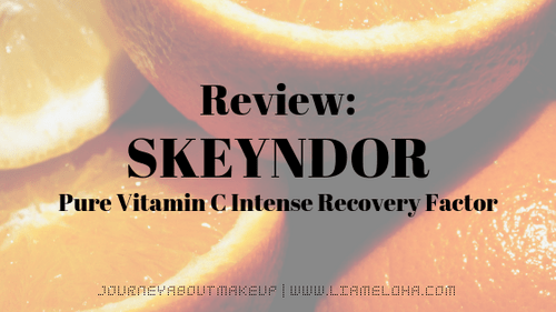 Journey About Makeup: Sp. Review: Skeyndor Pure Vitamin C Intense Recovery Factor