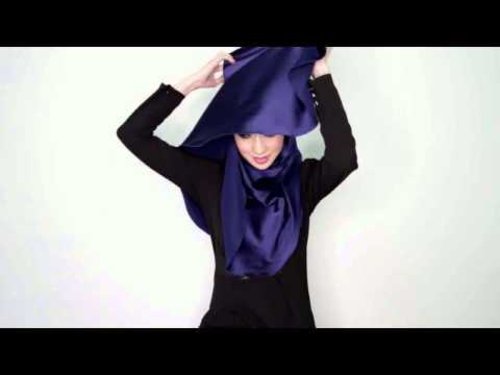 2 Hijab Zawara Tutorial Shawl Pinless 2015 - YouTube