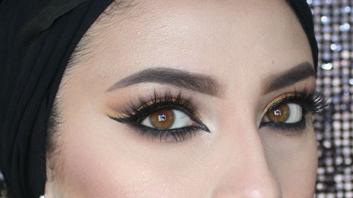 Arabic eye makeup tutorial - Zezah baragbah - YouTube
